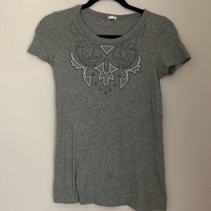 Short Sleeved Beaded Shirt